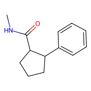 N-methyl-2-phenylcyclopentane-1-carboxamide structure