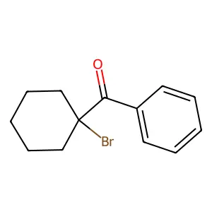 1-Benzoyl-1-bromocyclohexane structure