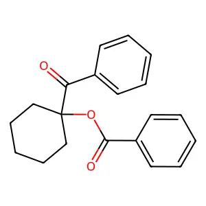 (1-Benzoylcyclohexyl) benzoate structure