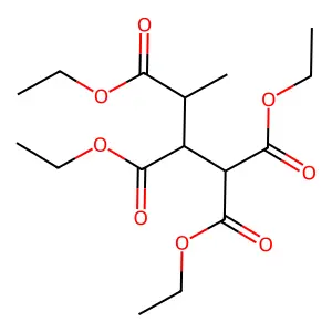 Tetraethyl butane-1,1,2,3-tetracarboxylate structure