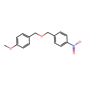1-[(4-Methoxyphenyl)methoxymethyl]-4-nitrobenzene structure