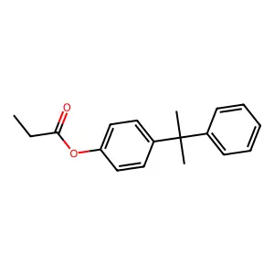 [4-(2-Phenylpropan-2-yl)phenyl] propanoate structure