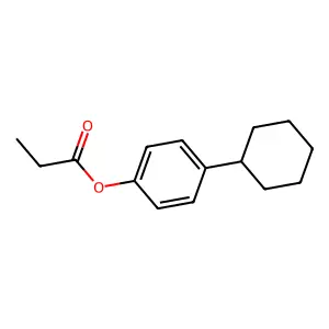 (4-Cyclohexylphenyl) propanoate structure