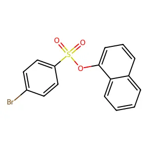 Naphthalen-1-yl 4-bromobenzene-1-sulfonate structure
