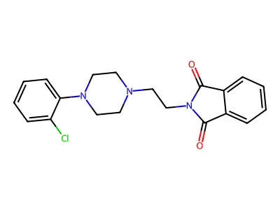 2-[2-[4-(2-Chlorophenyl)piperazin-1-yl]ethyl]isoindole-1,3-dione structure