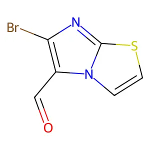 6-溴咪唑并[2,1-b][1,3]噻唑-5-甲醛 structure