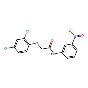 2-(2,4-dichlorophenoxy)-N-(3-nitrophenyl)acetamide structure