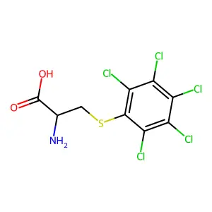 S-(Pentachlorophenyl)-L-cysteine structure