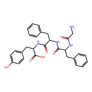 Glycylphenylalanylphenylalanyltyrosine structure
