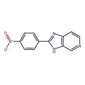 2-(4-nitrophenyl)-3H-imidazo[4,5-c]pyridine structure
