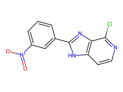 1H-Imidazo(4,5-c)pyridine, 4-chloro-2-(3-nitrophenyl)- structure