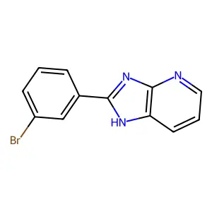 2-(3-bromophenyl)-1H-imidazo[4,5-b]pyridine structure