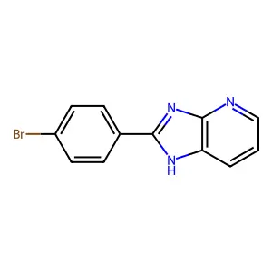2-(4-Bromophenyl)-1H-imidazo(4,5-b)pyridine structure