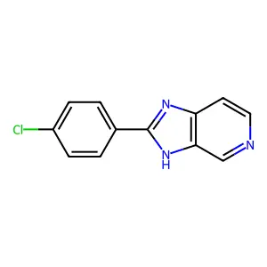 1H-Imidazo(4,5-c)pyridine, 2-(4-chlorophenyl)- structure