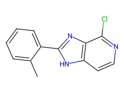 4-Chloro-2-(2-methylphenyl)-1H-imidazo(4,5-c)pyridine structure