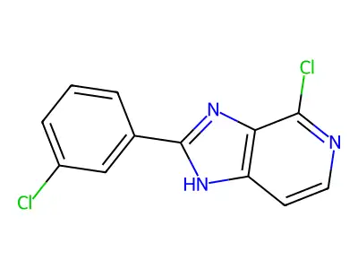 1H-Imidazo(4,5-c)pyridine, 4-chloro-2-(3-chlorophenyl)- structure