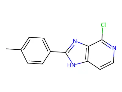 1H-Imidazo(4,5-c)pyridine, 4-chloro-2-(4-methylphenyl)- structure