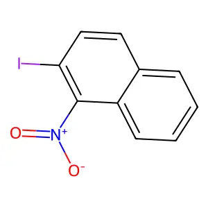2-Iodo-1-nitronaphthalene structure