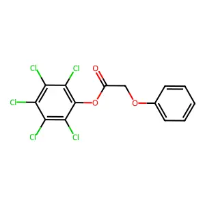 (2,3,4,5,6-Pentachlorophenyl) 2-phenoxyacetate structure