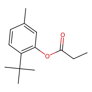 (2-Tert-butyl-5-methylphenyl) propanoate structure