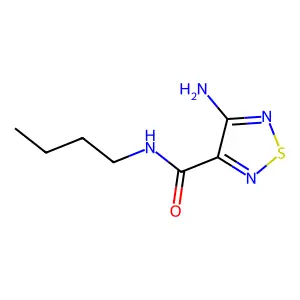 4-amino-N-butyl-1,2,5-thiadiazole-3-carboxamide structure
