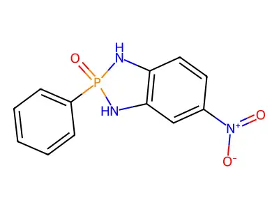 5-Nitro-2-phenyl-2,3-dihydro-1H-1,3,2lambda~5~-benzodiazaphosphol-2-one structure