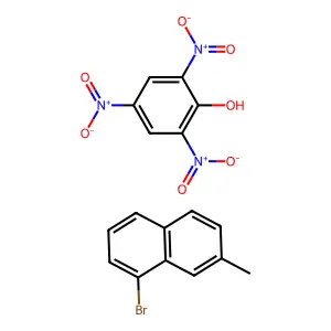 1-Bromo-7-methylnaphthalene;2,4,6-trinitrophenol structure