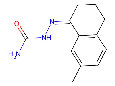 [(7-methyl-3,4-dihydro-2H-naphthalen-1-ylidene)amino]urea structure