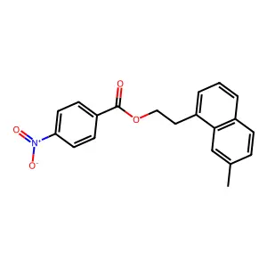 2-(7-Methylnaphthalen-1-yl)ethyl 4-nitrobenzoate structure