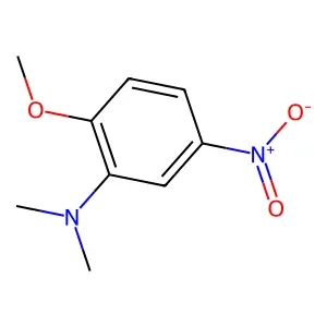 2-methoxy-N,N-dimethyl-5-nitroaniline structure