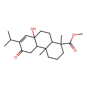 Methyl 8-hydroxy-12-oxoabiet-13-en-18-oate structure
