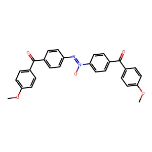 (4-{(Z)-[4-(4-Methoxybenzoyl)phenyl]-NNO-azoxy}phenyl)(4-methoxyphenyl)methanone structure