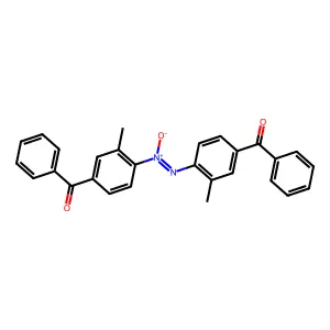 {4-[(Z)-(4-Benzoyl-2-methylphenyl)-NNO-azoxy]-3-methylphenyl}(phenyl)methanone structure