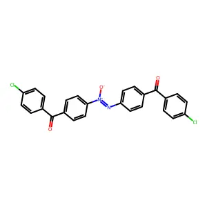 (4-(2-(4-(4-Chlorobenzoyl)phenyl)-1-hydroxy-1lambda(5)-diazenyl)phenyl)(4-chlorophenyl)methanone structure