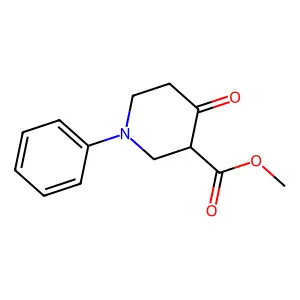 Methyl 4-oxo-1-phenylpiperidine-3-carboxylate structure