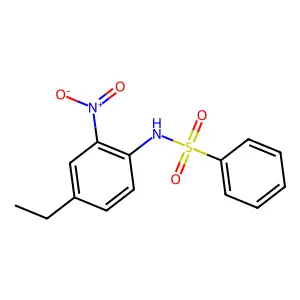N-(4-ethyl-2-nitrophenyl)benzenesulfonamide structure