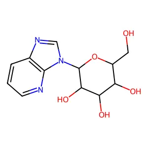 2-(Hydroxymethyl)-6-imidazo[4,5-b]pyridin-3-yloxane-3,4,5-triol structure