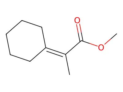 2-环亚己基丙酸甲酯 structure