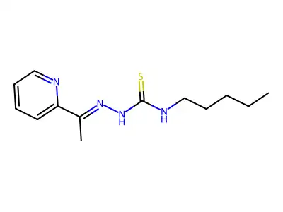 1-Pentyl-3-(1-pyridin-2-ylethylideneamino)thiourea structure