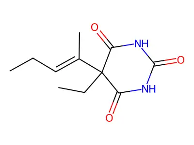 Vinbarbital structure