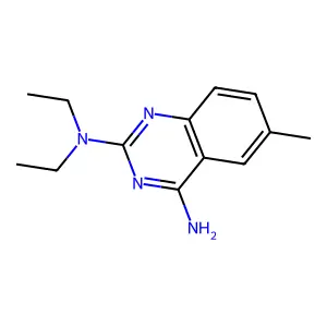 2-N,2-N-diethyl-6-methylquinazoline-2,4-diamine structure
