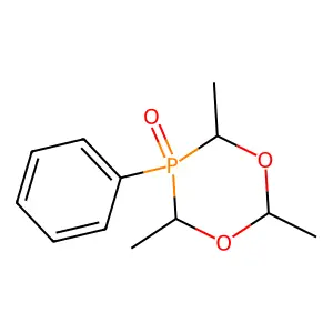1,3,5-Dioxaphosphorinane, 5-phenyl-2,4,6-trimethyl-, 5-oxide structure