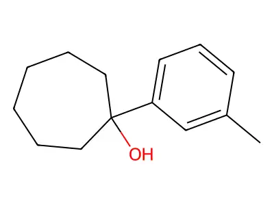 1-(3-Methylphenyl)cycloheptanol structure