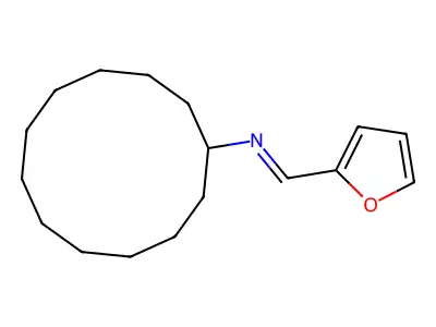 N-cyclododecyl-1-(furan-2-yl)methanimine structure