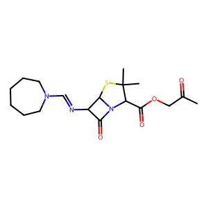 Amdinocillin methylacetate structure