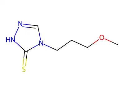 2,4-Dihydro-4-(3-methoxypropyl)-3H-1,2,4-triazole-3-thione structure