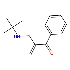 2-[(Tert-butylamino)methyl]-1-phenylprop-2-en-1-one structure