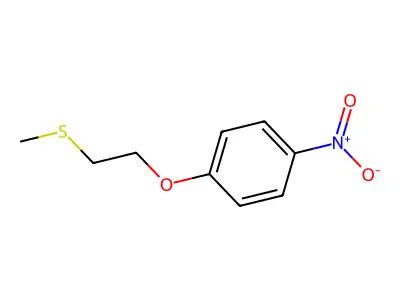 Benzene, 1-[2-(methylthio)ethoxy]-4-nitro- structure