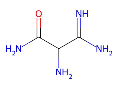 2,3-二氨基-3-亚氨基丙酰胺 structure