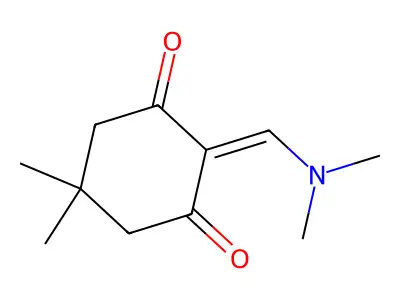 2-[(Dimethylamino)methylidene]-5,5-dimethylcyclohexane-1,3-dione structure